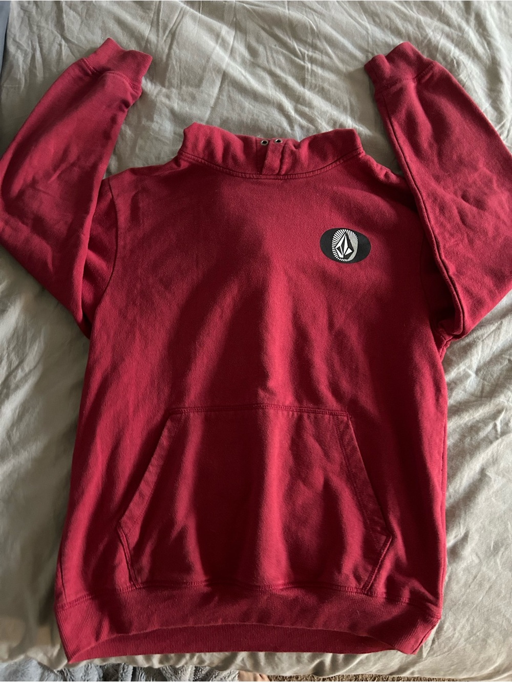 Volcom Red Sweatshirt with Chest Logo